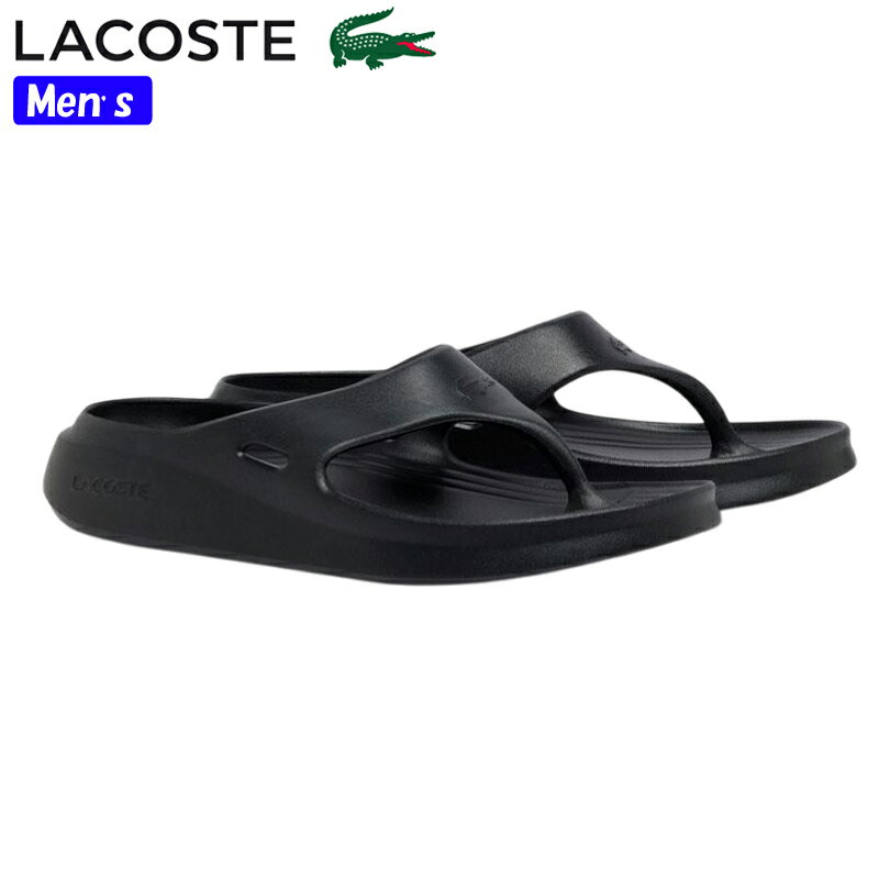 Rakuten - LACOSTE ラコステ MEDUZ FLIP-FLOP 1261 CMA メンズ トングサンダル 51CMA0018 ダークグレー スポーツカジュアル 厚底 普段履き 履きやすい ビーチサンダル