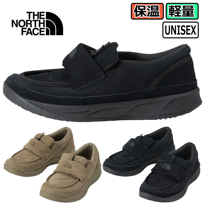 THE NORTH FACE ザ・ノース・フェイス ヌプシ ローファー スエード NF52576レディース メンズ ユニセックス 保温 防寒 軽量 スリッポン ウィンターシューズ スニーカー Nuptse 2025年秋冬モデル ブラック(KK) クラシックカーキ(CK)のサムネイル
