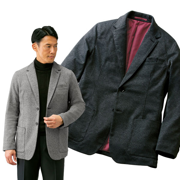 ストレッチジャケット快適暖かウール...