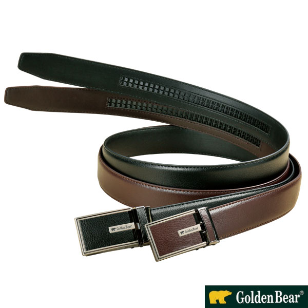 着脱らくらくベルト Golden Bear 穴もピンもない簡単ベルト 同サイズ2色組 ゴールデンベア 954071