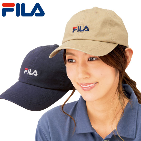 洗える吸汗速乾機能付きキャップ FILA フィラ アジャスター付き帽子 綿100％ 洗濯機可 954153