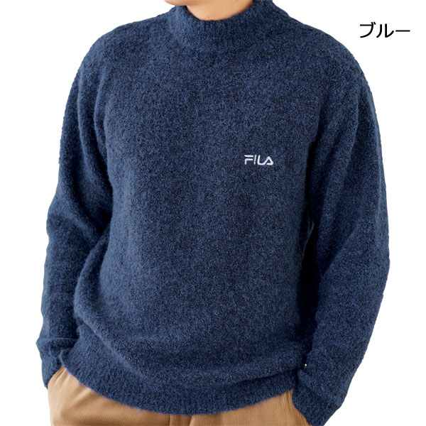 FILA / ニット・セーター(厚手)/--/ウール/NVY/無地 楽天市場】FILA フィラ（カラーブルー）（ニット・セーター｜トップス