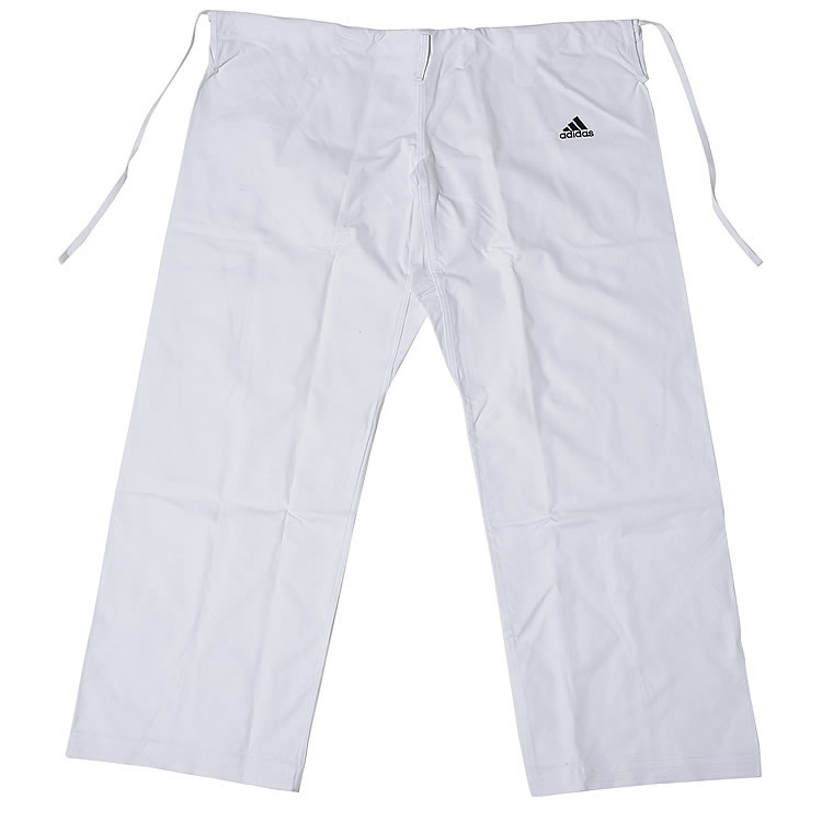 adidasアディダス純白フルコン空手衣FK001(000号~0号)FK001-0//アディダス空手着形組手兼用道衣道着試合練習組手