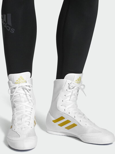 アディダスadidasBoxHog2プラスボクシングシューズ(ホワイト・ゴールド)//アディダスリングシューズシューズジムボクシングフィットネスボクササイズトレーニング送料無料