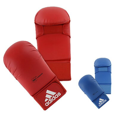 adidasWKF公認拳サポーター親指無し//アディダス空手用品空手サポーターkarate世界空手連盟全日本空手道連盟大会指定JKF全空連