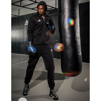 adidasシルバーハイロンサウナスーツ//アディダス減量ダイエットボクササイズフィットネストレーニングウェアエムワールドmworld