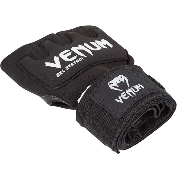 VENUMナックルグローブKontactGelGloveWraps(ブラックtimes;ホワイト)//インナーグローブ簡単バンテージバンテージ代わりハンドラップ送料無料