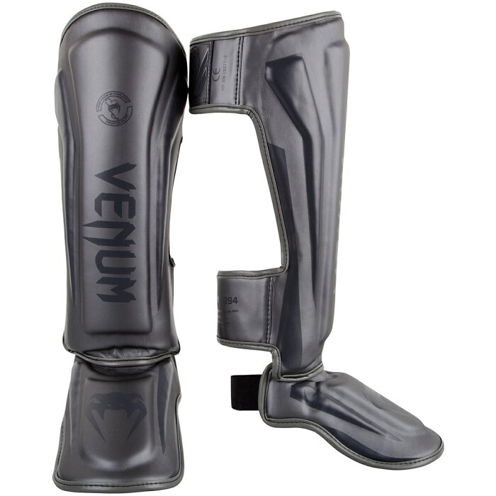 VENUM レッグガード ELITE STANDUP SHIN GUARDS （グレー×グレー） //レガース キックボクシング 格闘技 防具 プロテクター 送料無料