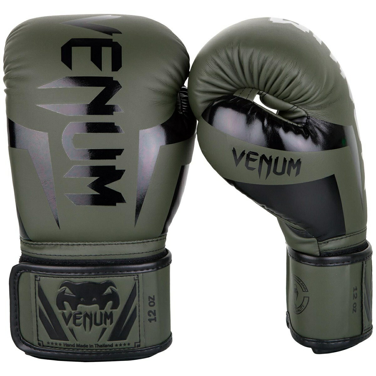 VENUM ボクシング グローブ ELITE BOXING GLOVES (カーキ×ブラック) VENUM-1392-200 //スパーリンググローブ ボクシン...