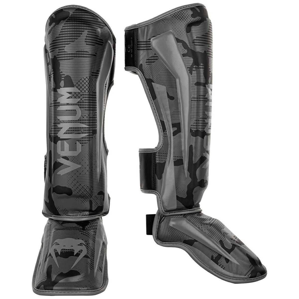 VENUM レッグガード ELITE SHIN GUARDS （ブラック×ダークカモ） VENUM-1394-536 //レガース キックボクシング 格闘技 防具 プロテクター 送料無料