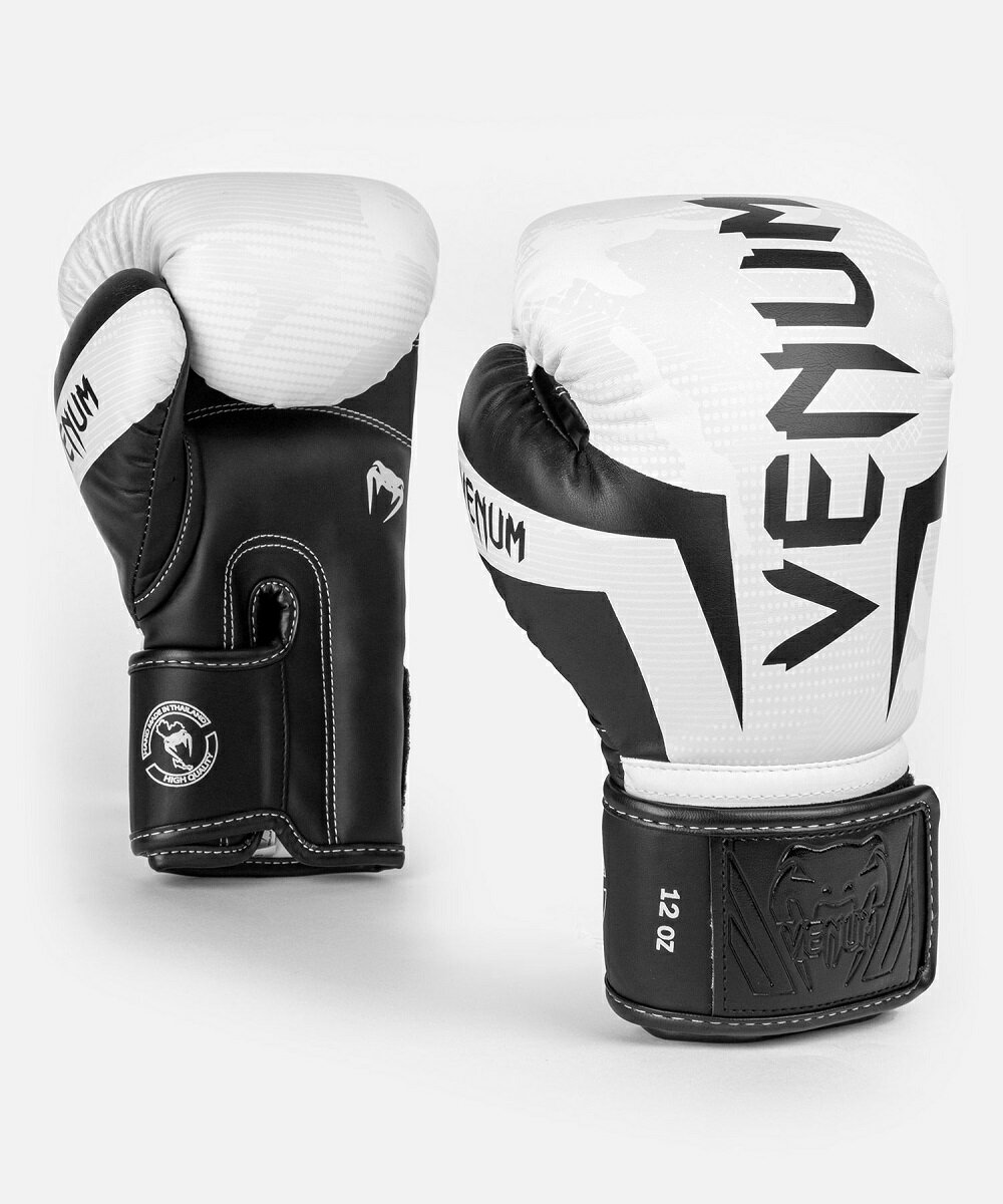 VENUM ボクシング グローブ ELITE BOXING GLOVES （ホワイト×カモ） VENUM-1392-053 //スパーリンググローブ ボクシング キックボクシング フィットネス 送料無料