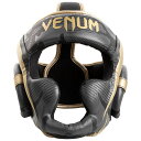 VENUM ヘッドガード ELITE HEADGEAR （ダークカモ×ゴールド） VENUM-1395-535 //ボクシング スパーリング キックボクシング ヘッドギア 格闘技 防具 送料無料 その1