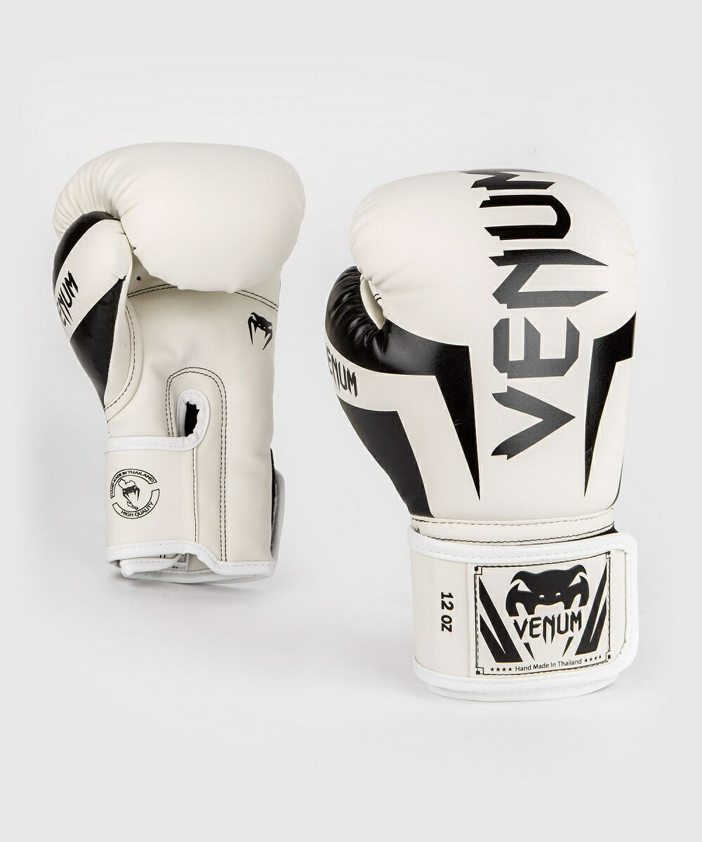 VENUM ボクシング グローブ ELITE BOXING GLOVES (ホワイト×ブラック) VENUM-0984-210 //スパーリンググローブ ボクシ...