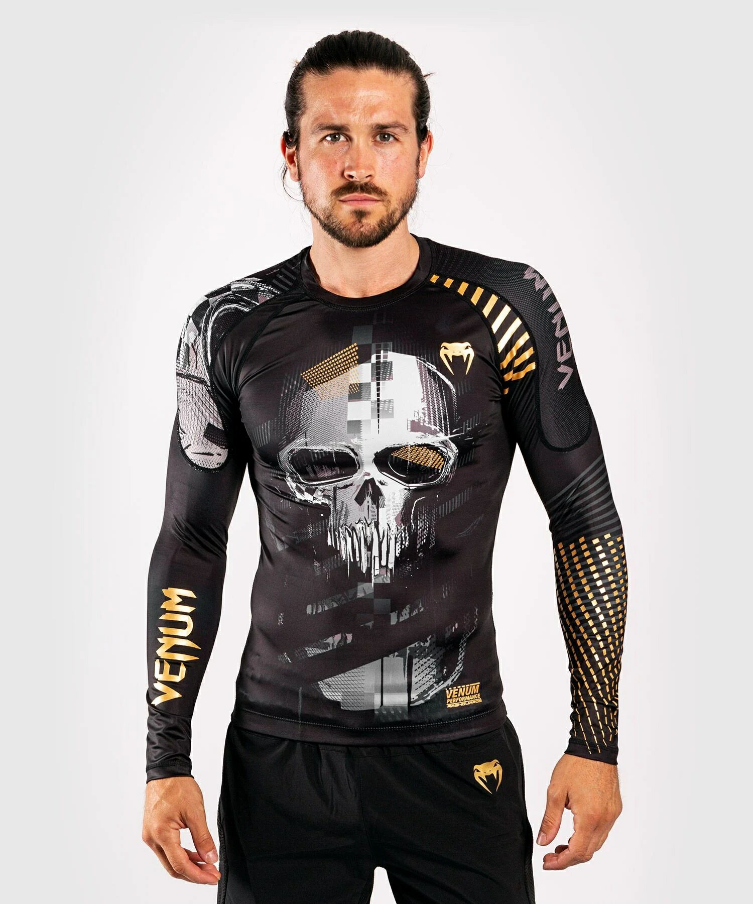 VENUM ラッシュガード ロングスリーブ SKULL RASHGUARD //コンプレッションウェア 吸汗速乾 フィットタイプ ワークアウト スポーツウェア トレーニングウェア 送料無料