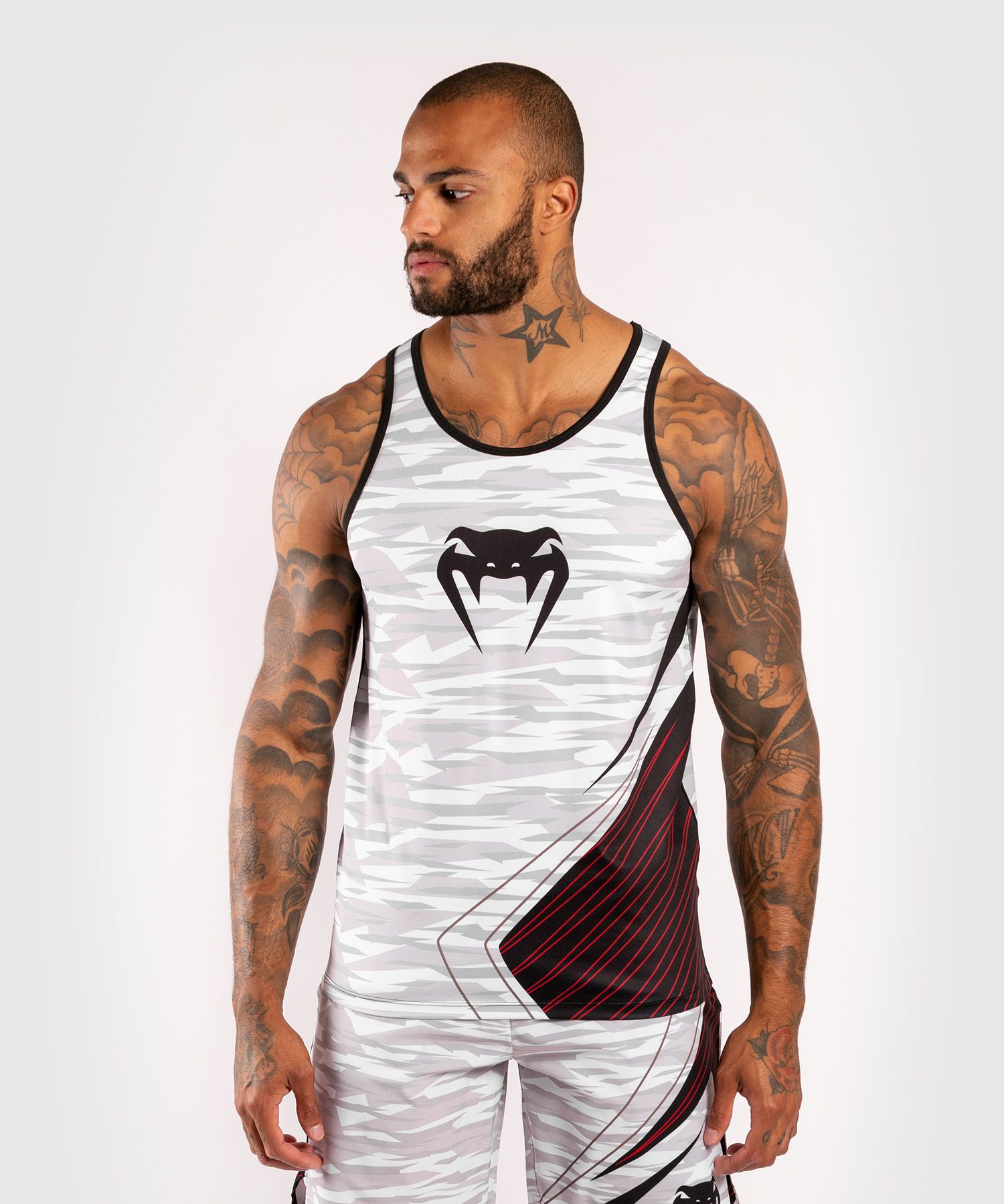 VENUM タンクトップ CONTENDER 5.0 DRY-TECH TANKTOP (ホワイト×カモ) //吸汗速乾 ルーズタイプ ワークアウト スポーツウェア トレーニングウェア 送料無料