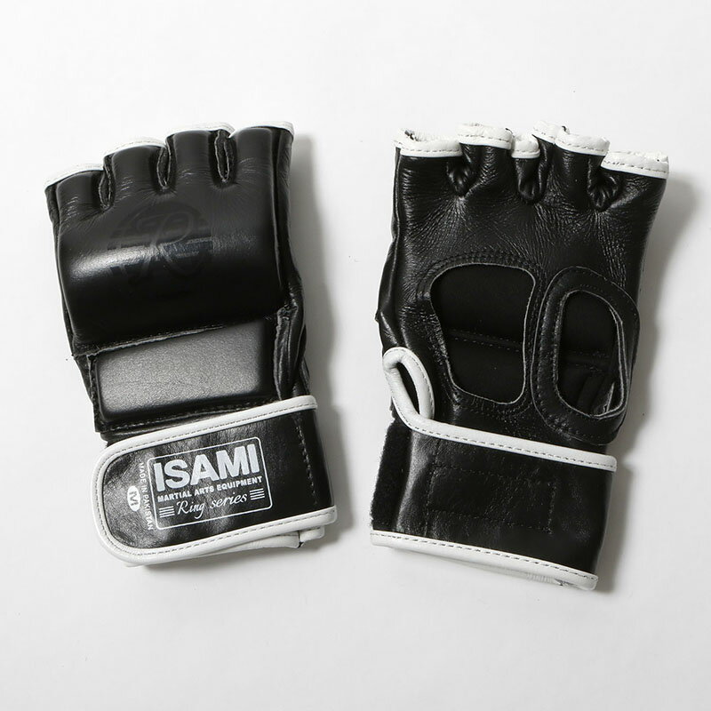 ISAMI オープンフィンガーグローブRS RS-003 //イサミ 総合格闘技 MMA 本革 グラップリンググローブ 送料無料