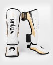 VENUM レッグガード ELITE EVO SHINGUARDS (ホワイト×ゴールド) VENUM-04261-226 //レガース キックボクシング スパーリング 防具 脛ガード 格闘技 送料無料