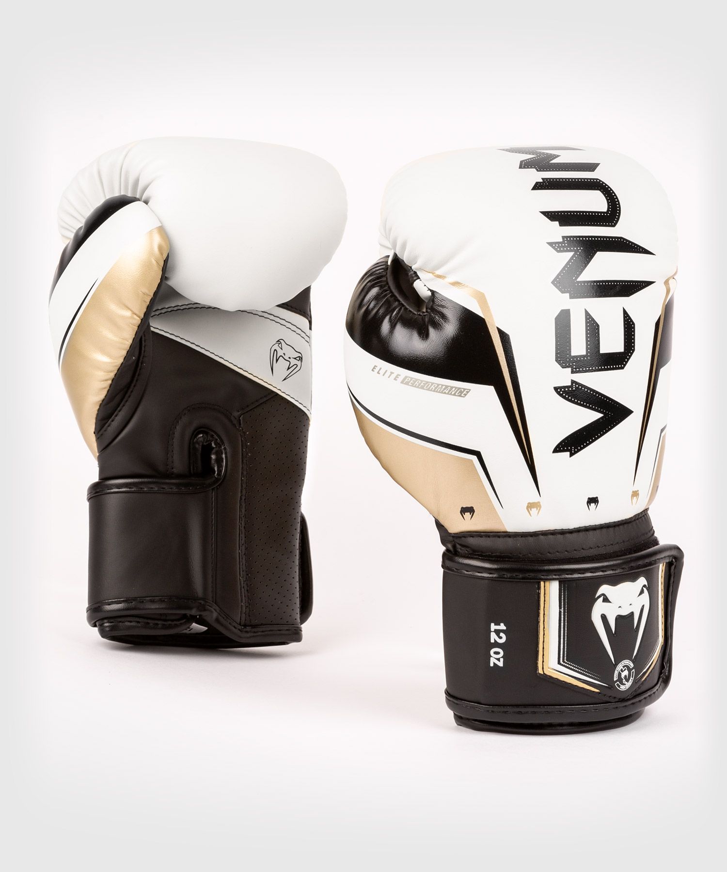 VENUM ボクシング グローブ ELITE EVO BOXING GLOVES (ホワイト×ゴールド) VENUM-04260-226 //スパーリンググロー...