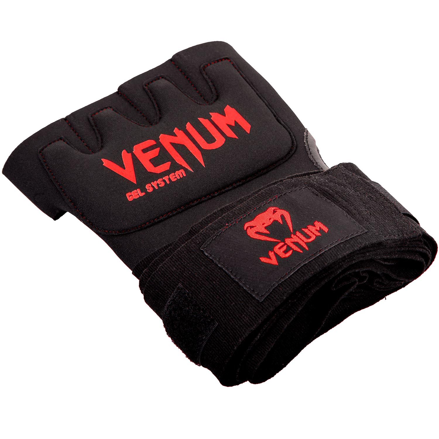 VENUMナックルグローブKontactGelGloveWraps(ブラックtimes;レッド)//インナーグローブ簡単バンテージバンテージ代わりハンドラップ送料無料