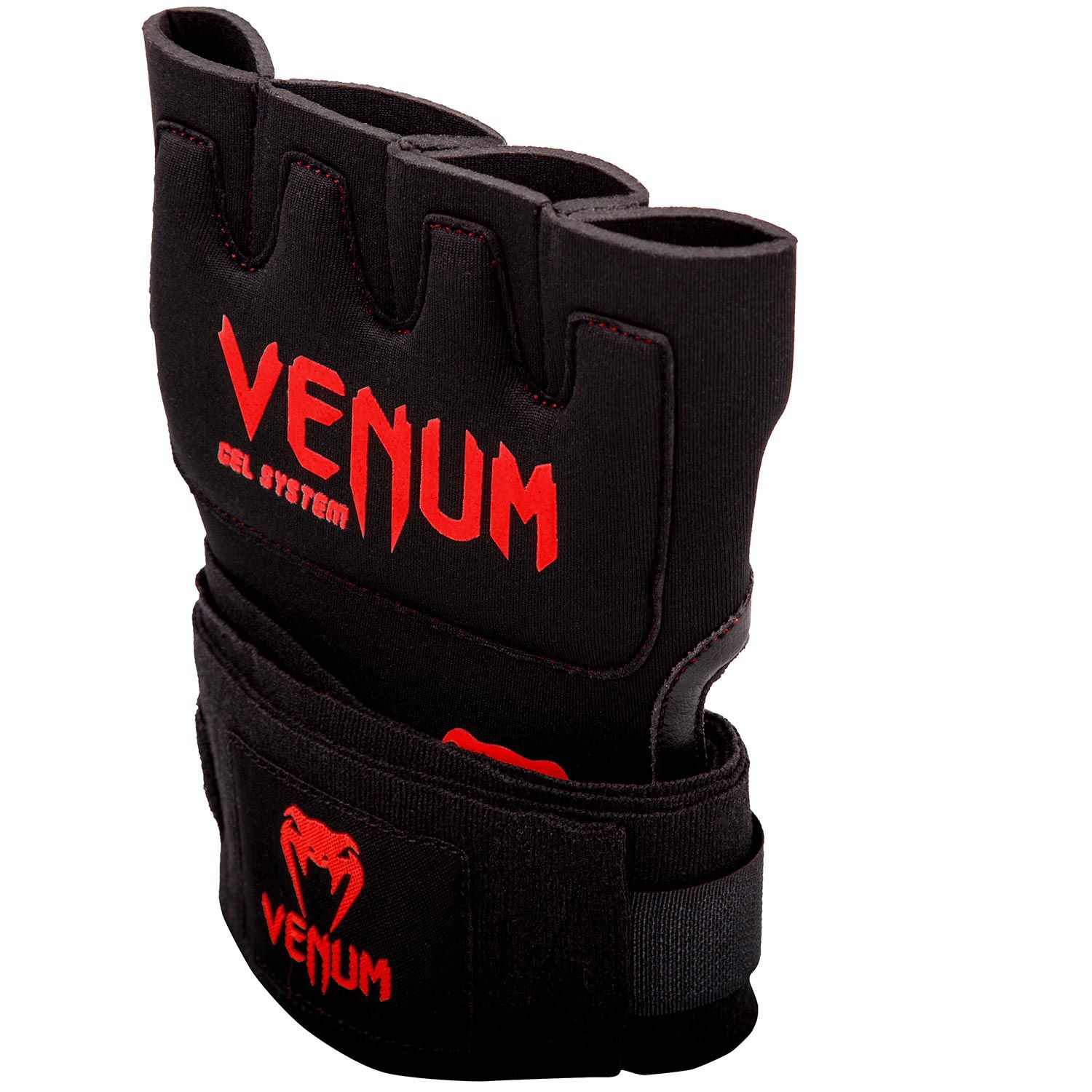 VENUMナックルグローブKontactGelGloveWraps(ブラックtimes;レッド)//インナーグローブ簡単バンテージバンテージ代わりハンドラップ送料無料