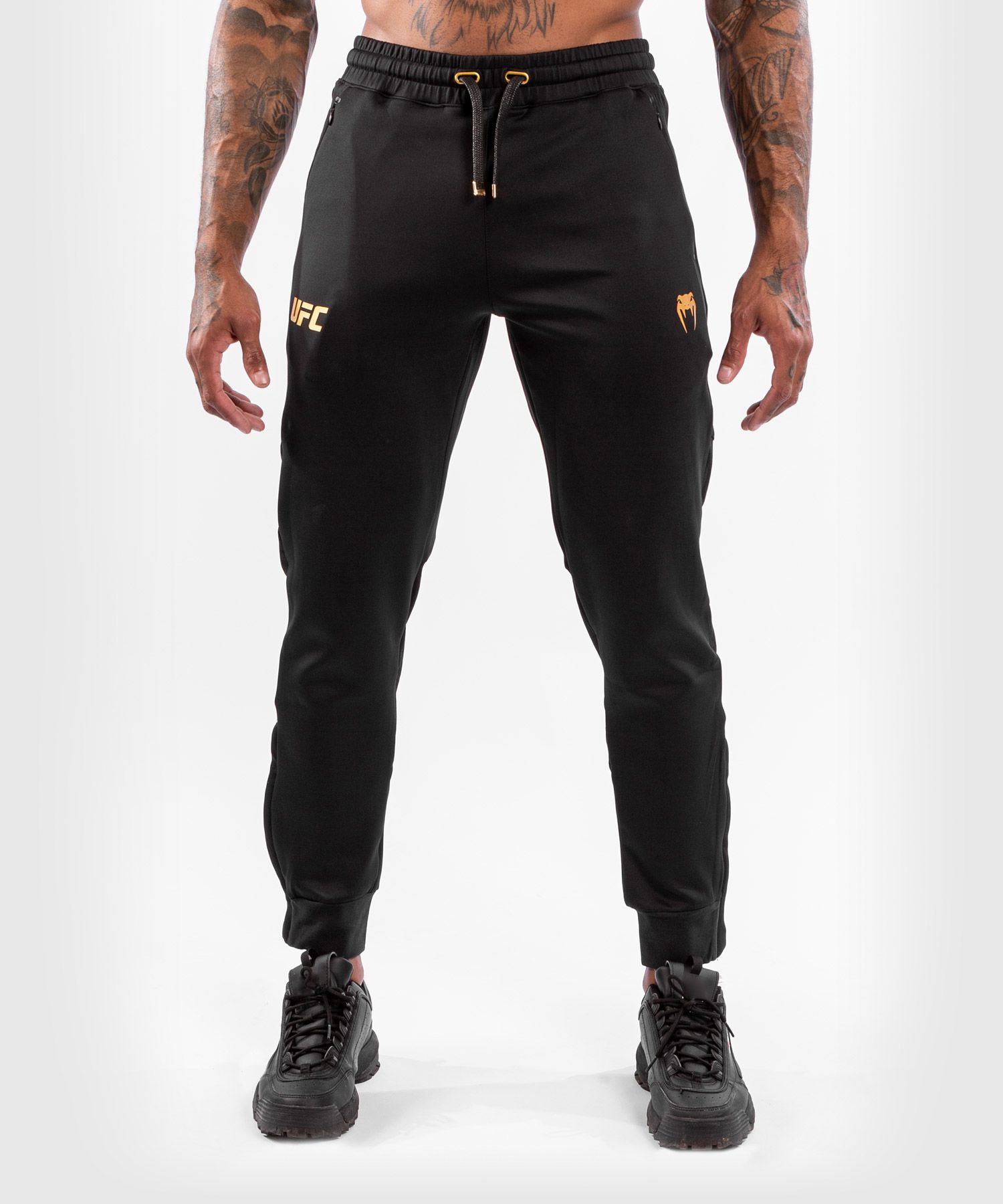 VENUM ロングパンツ UFC VENUM AUTHENTIC FIGHT NIGHT MEN'S WALKOUT PANT (ブラック×ゴールド) VNMUFC-00005-126 //ジョガーパンツ ス..