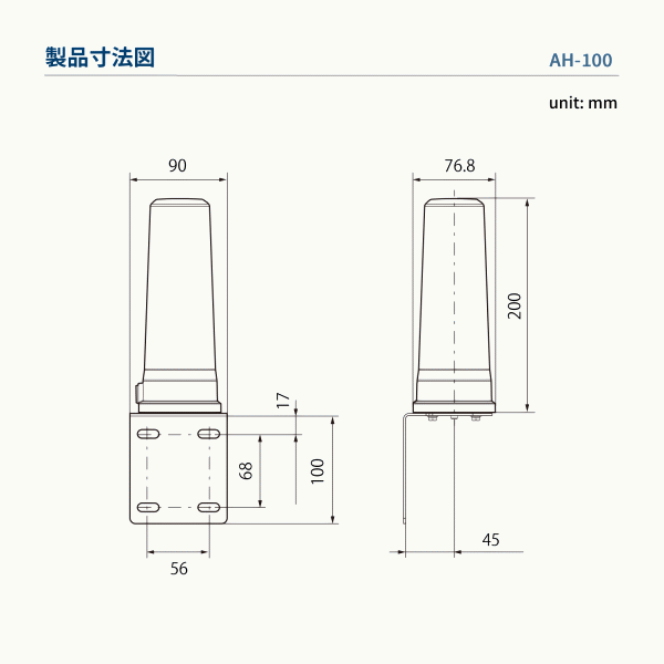 【お取り寄せ】AH-100　アイコム　10GHz帯用コーリニアアンテナ　AH100