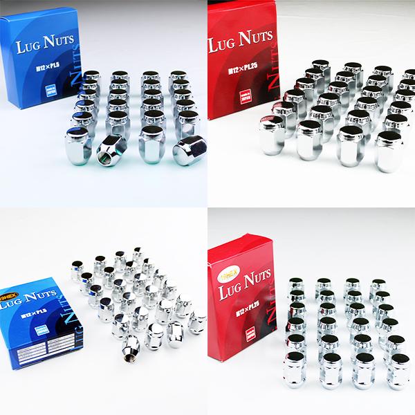速達 日本製 ホイールナット 24個 メッキナット P1.5 P1.25 19HEX 21HEX 袋ナット 国産