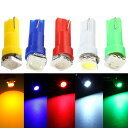 LED T5 T6.5 エアコン メーター スイッチ インジゲーター ポジション 球 180 直進性 発光 SMD タイプ レッド 赤 汎用品 1個