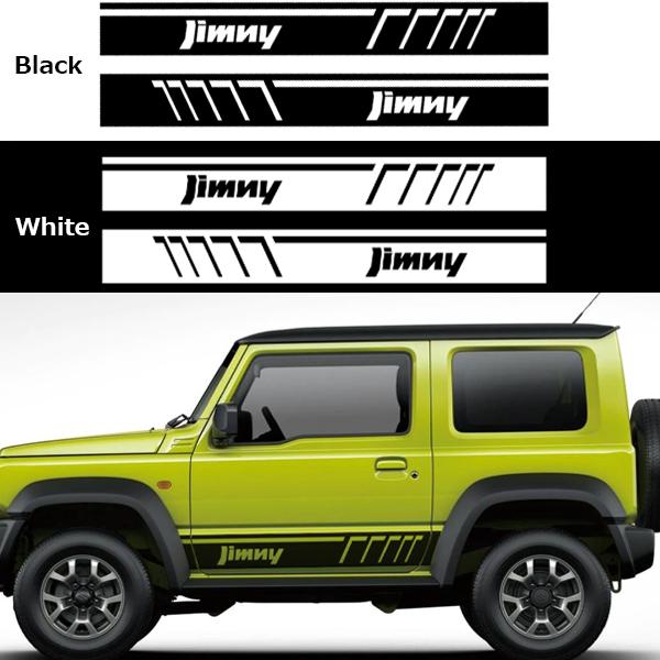 【お買い物マラソン最大27倍】 ジムニー ステッカー 2枚 ロゴ サイドステッカー スズキ シート デカール ストライプ jimny JB64 JB23 シエラ JB33 JA SJ LJ