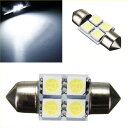T10 31mm 4連 SMD LED ルームランプ マップランプ カーテシ ラゲッジ バニティ 室内灯 ホワイト