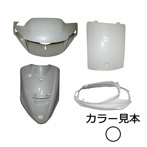 樂天商城 - 0125 ホワイトカクテル1　ヤマハ JOG 3RY 3WF タイプ　外装4点セット　高品質　台湾製　新品
