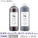 【1＆1セット】【あす楽/送料無料】［ナプラ］N. エヌドット カラーシャンプー＆トリートメント セット シルバー 320mL 300g サロン専売品