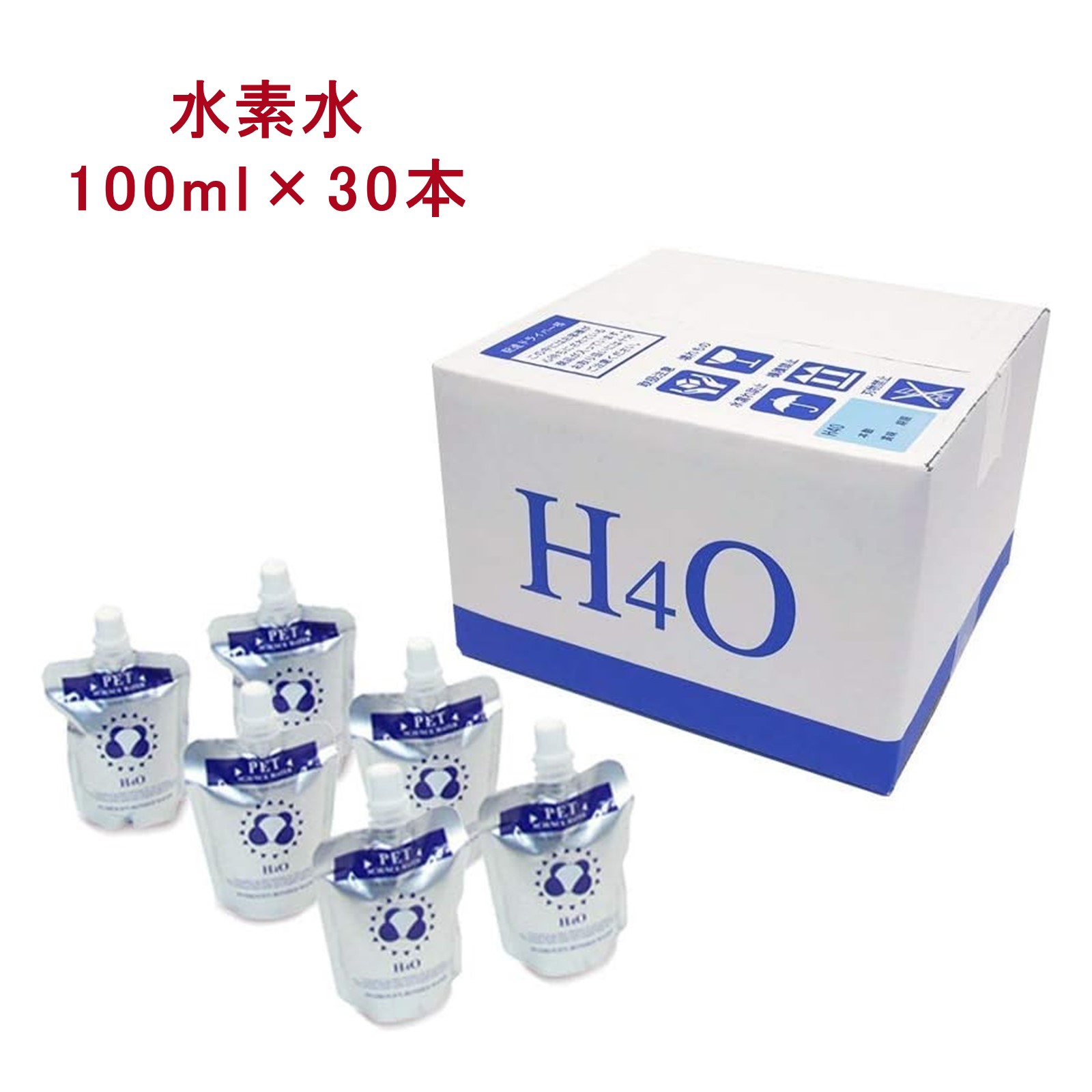 Rakuten - 水素水 ペット専用 ジャングルバスケット H4O PET 100mL 30本