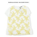 ERMANNO SCERVINO junior エルマンノ シェルビーノ ジュニア レース カットソー ゴールド 10歳【10A】12歳【12A】14歳【14A】