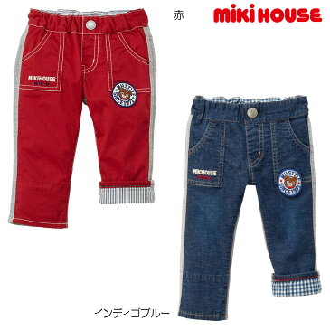 【セール30%OFF】【メール便OK】【MIKIHOUSE ミキハウス】プッチー異素材パンツ(80cm・90cm)