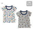 ダブルビー 半袖 Tシャツセット(2枚セット)(90cm-140cm)(下着・肌着セット)ミキハウス正規販売店●メール便OK