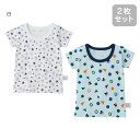 セール30%OFF！ダブルビー Tシャツセット(2枚セット)(90cm-140cm)(下着・肌着セット)ミキハウス正規販売店●メール便OK