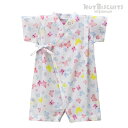 セール30%OFF!ホットビスケッツ キャビットちゃん ちょうちょ柄甚平オール ミキハウス正規販売店●メール便OK