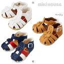 【セール30%OFF】【メール便不可】【MIKIHOUSE ミキハウス】つま先ガード☆やわらかベビーサンダル(12cm-15cm)