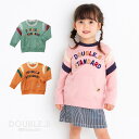 【セール30%OFF】【メール便不可】【DOUBLE B ダブルビー】ロゴ刺繍トレーナー(90cm・100cm)