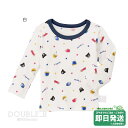 ダブルビー 抗菌・抗ウィルス加工 ピュアベールフライス長袖Tシャツ インナー(80cm-140cm)ミキハウス正規販売店●メール便OK