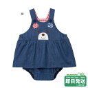 7/5-ホットビスケッツ スカート付ロンパース〈S-M(70cm-90cm)〉ミキハウス正規販売店●メール便OK(4)