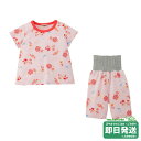ホットビスケッツ キャビット 腹巻付き 半袖パジャマ(6分丈パンツ)(80-120cm)ミキハウス正規販売店●メール便不可