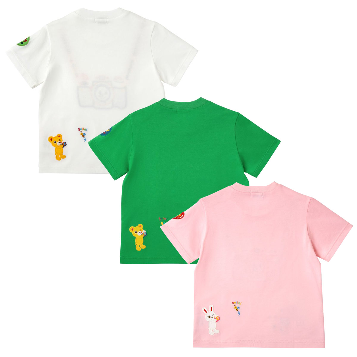 セール50%OFF！ミキハウス プッチー うさこ カメラモチーフ 半袖Tシャツ(90-130cm)...