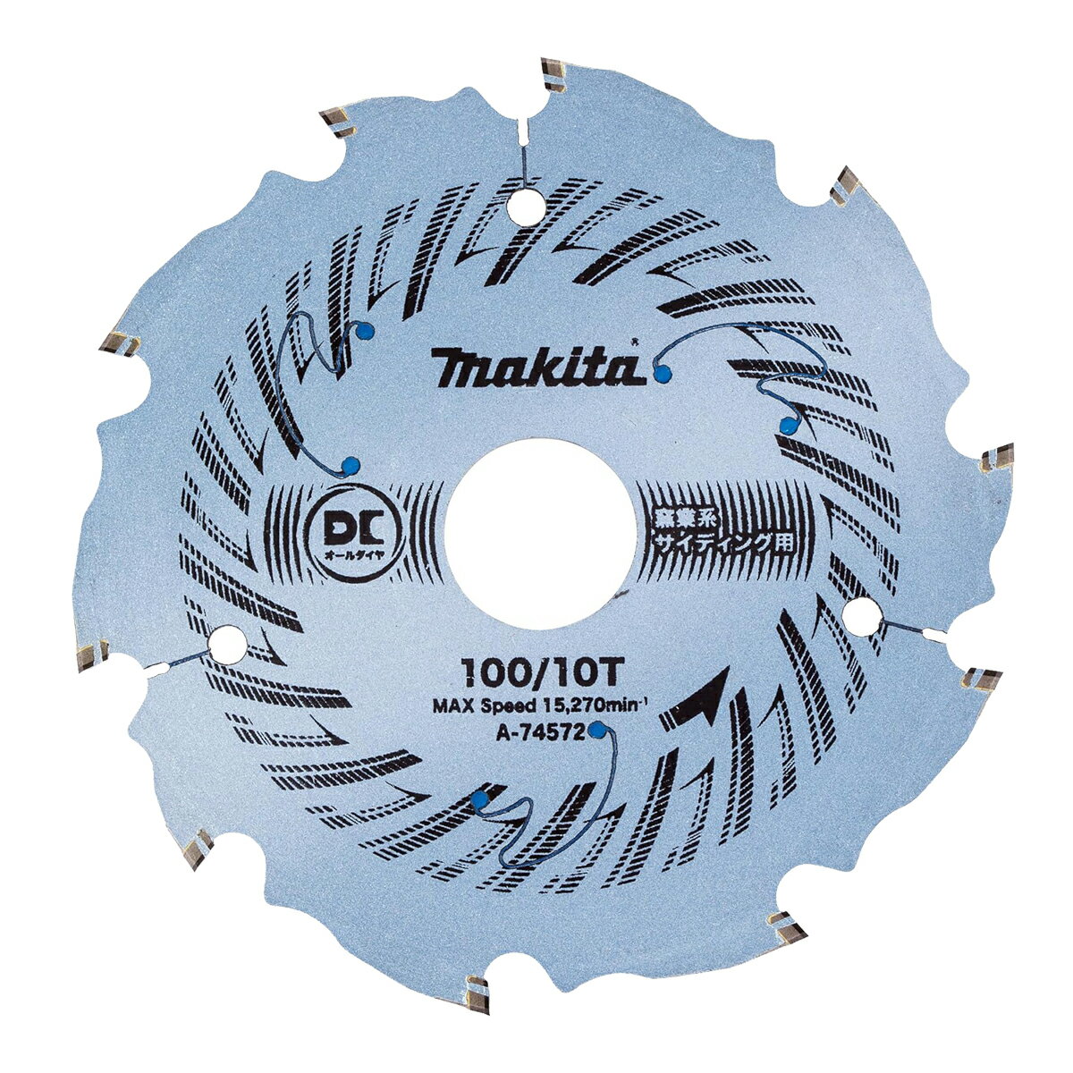 マキタ DCオールダイヤチップソー A-74572 100mm×10P / 防じんマルノコ 窯業系サイディング用