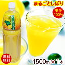 賞味期限 25.12.02 シークワーサー まるごとしぼり 1500ml×1本 (沖縄産 シークワーサージュース 果汁100% 原液 ブレンド ノビレチン)【送料無料】