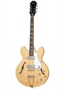 Epiphone’s Best-Selling Archtop and a Rock ‘N’ Roll Legend1961年以来、カジノはエピフォンの伝説的なベストセラー・アーチトップとして、ロックン ロールのスタンダードであり続けています。 カジノは1961年の発売当初、ミシガン州カラマ ズーの新工場で設計・生産された新しいシンライン・アーチトップ・シリーズ内の1モデルに 過ぎませんでした。その工場は、かつてのライバルであり当時パートナーシップ関係を結んだばかりのギブソンと共用する環境でした。その後、ローリング・ストーンズの1965年のアメリカツアー中、シカゴのチェス・レコード で“Satisfaction”のデモを録音する際にキース・リチャーズがカジノを使用したことで状況 は一変して行きます。ハウリン・ウルフは最初のイギリスツアーでカジノを使用して TV番組 サンク・ユア・ラッキースターズ に出演しました。その直後、ビートルズのジョン・レノン“ ”とジョージ・ハリスンは1966年のワールドツアーのためにカジノを購入し、その後の状況は皆さんご存知の通りです。 エピフォン PRO P-90ドッグイアー・シングルコイル・ピック アップ、5層メイプルボディを採用。ナチュラル、ヴィンテージ・サンバーストの 2色をライ ンアップ。エピフォン・プレミアムギグバッグが付属となります。Body Style：ArchtopBody Shape：CasinoBody Material：Layered MapleBinding：Single-ply Top, Back, and NeckBody Finish：GlossProfile：SlimTaper 60s CScale Length：628.65 mm / 24.75 inFingerboard Material：LaurelFingerboard Radius：304.8 mm / 12 inFret Count：22Frets：Medium JumboNut Material：Graph TechNut Width：43.0 mm / 1.692 inJoint：16th Fret Neck JointFinish：NickelBridge：LockTone Tune-O-MaticTailpiece：Diamond TrapezeTuning Machines：Epiphone Vintage DeluxePickguard：3-ply Casino with Metal "E"Truss Rod：AdjustableTruss Rod Cover：2-ply Cresecent Bullet with "E" LogoControl Knobs：Gold Top Hat with Silver InsertsSwitch Tip：CreamSwitch washer：NoneStrap Buttons：2Pickup Covers：Nickel DogearNeck Pickup：Epiphone PRO P-90Bridge Pickup：Epiphone PRO P-90Controls：2 Volume, 2 TonePickup Selector：3-way ToggleOutput Jack：1/4"Strings Gauge：.010, .013, .017, .026, .036, .046Case：Gig Bag Included付属品：ギグバッグ、保証書