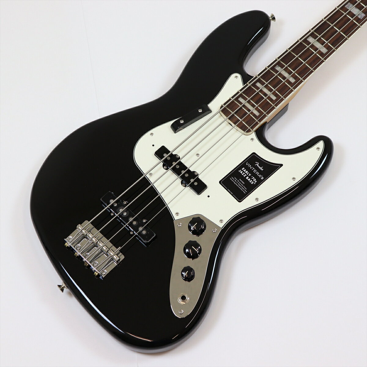 樂天商城 - Fender　Vintera III Early '70s Jazz Bass, Rosewood Fingerboard, Black [MX26010705]