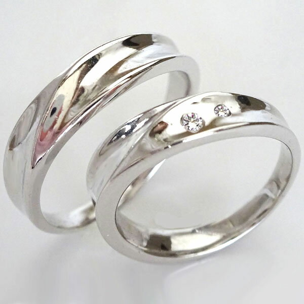 ブライダルジュエリー・アクセサリー, 結婚指輪・マリッジリング  k18 2 K18wg 0.03ct