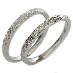 結婚指輪 マリッジリング ホワイトゴールドk10 ペアリング ダイヤモンド ペア2本セット K10wg【送料無料】